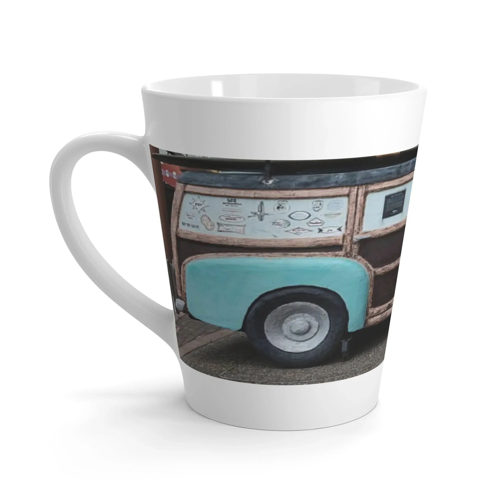 Vintage Woodie Latte Mug - Image 3