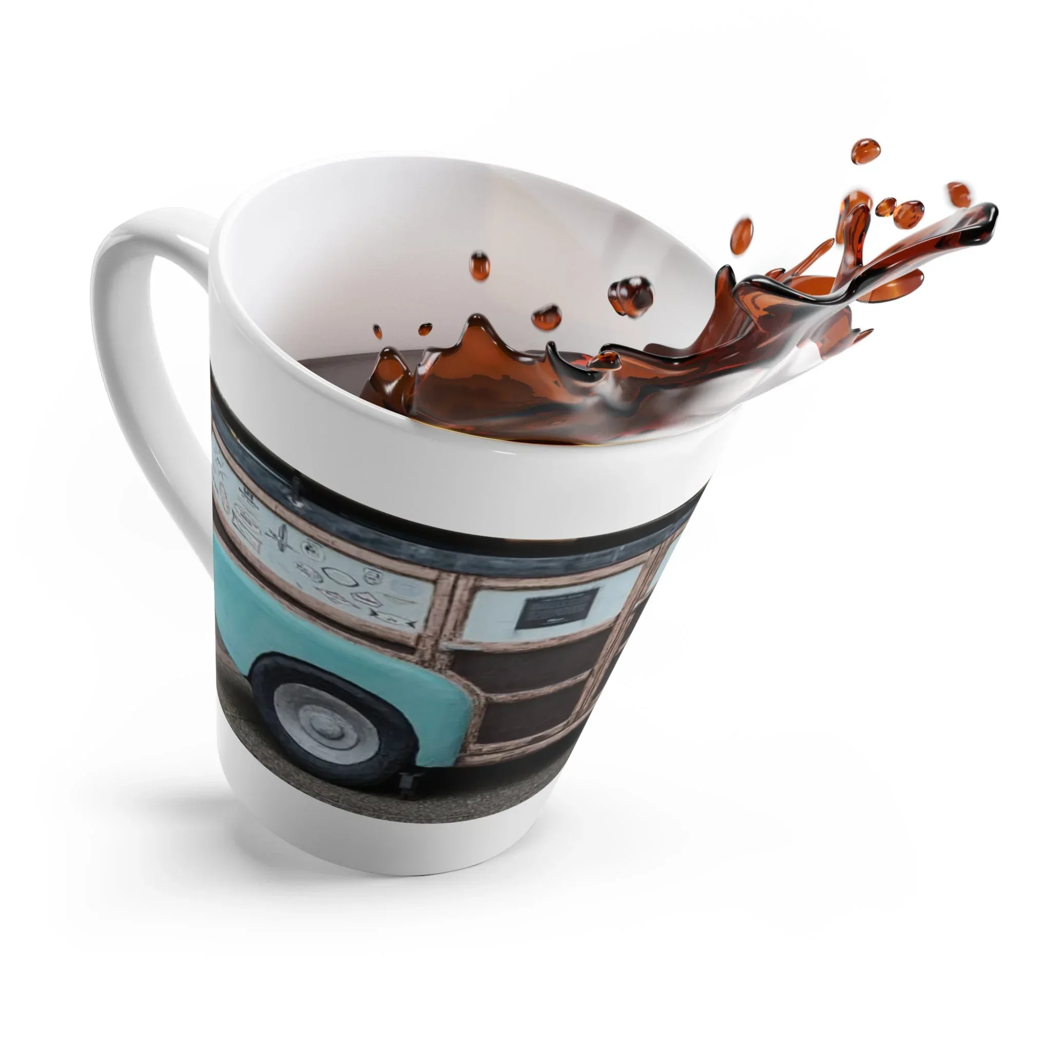 Vintage Woodie Latte Mug - Image 4