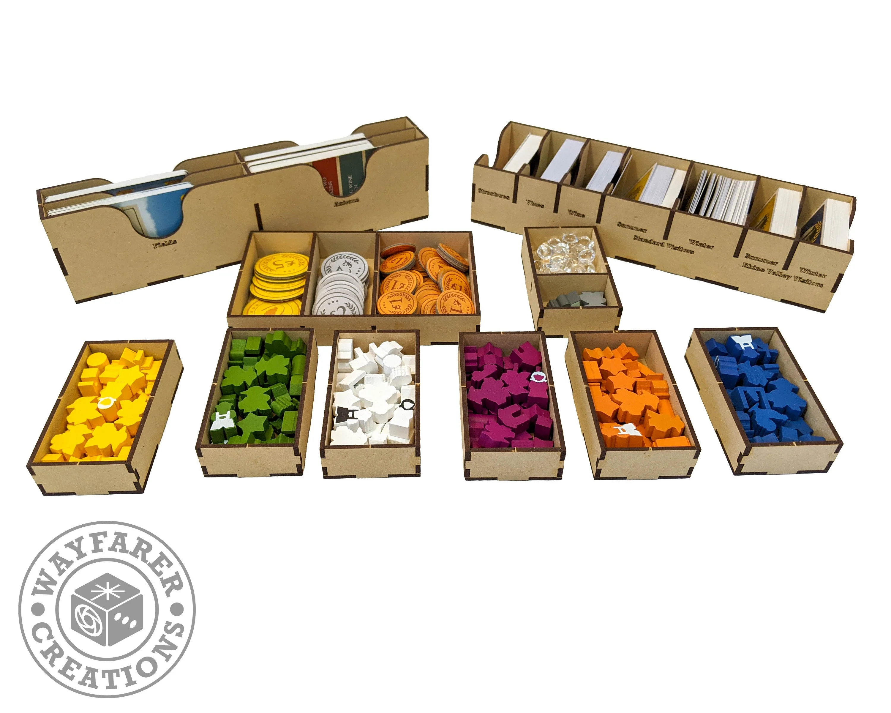 Viticulture Board Game Organizer Insert - Image 2