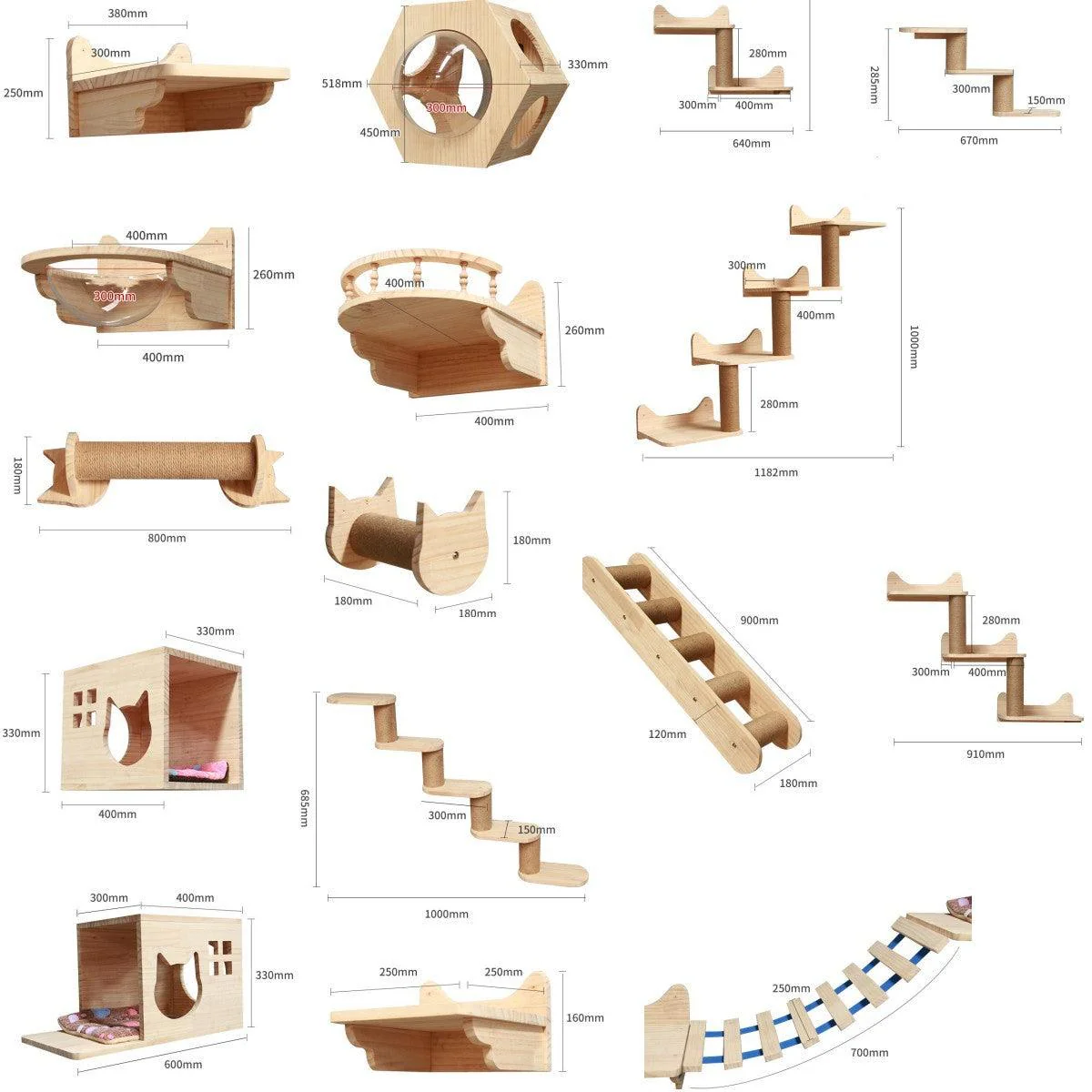 Wall Mounted Pet Climbing Ladder - Image 20