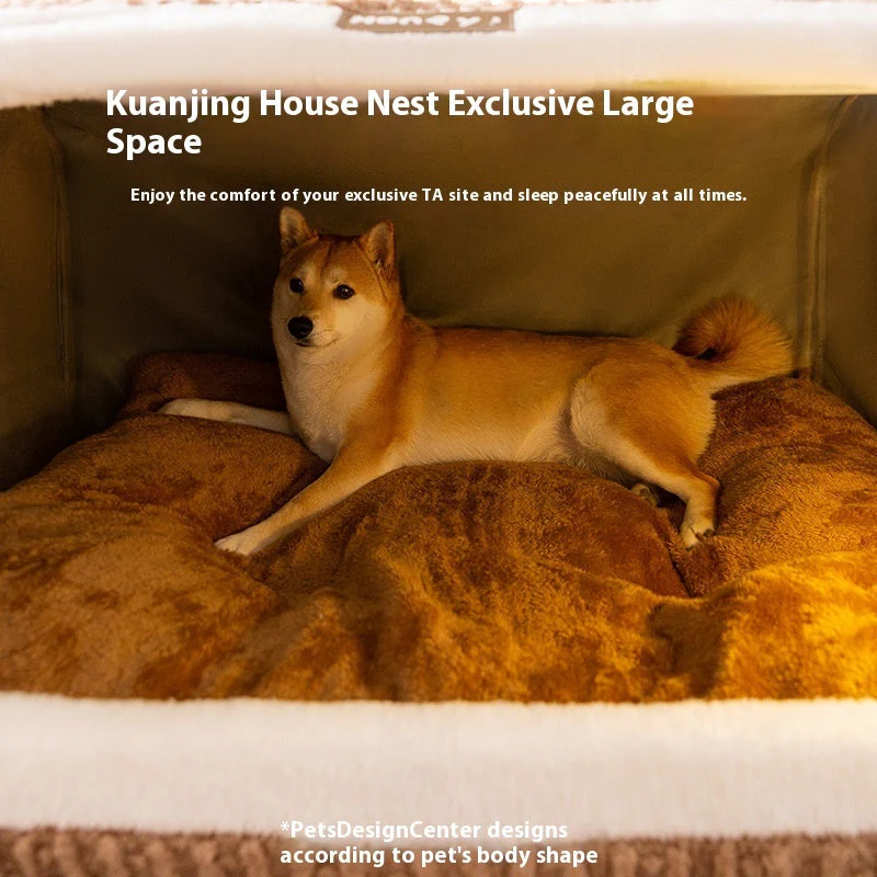 Warm Bear Curved Pet Room Cave - Image 2