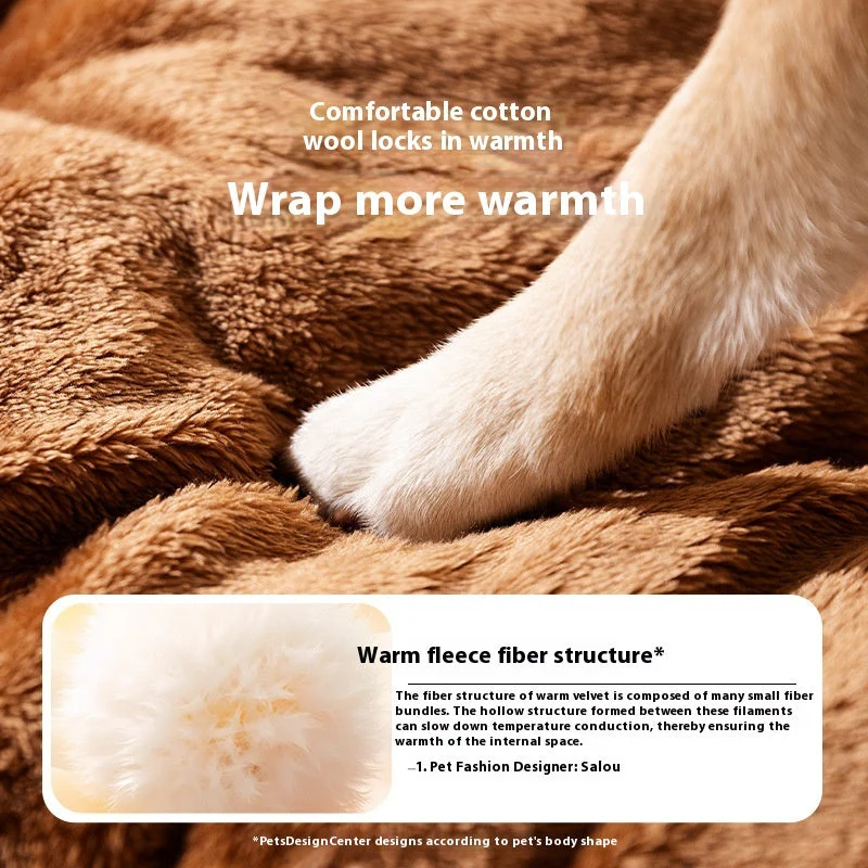 Warm Bear Curved Pet Room Cave - Image 4