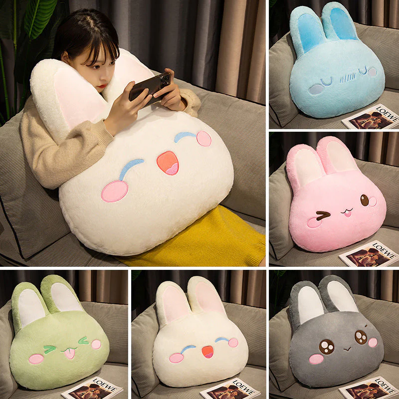Warm Hand Rabbit Pillow Plush Toy - Image 2