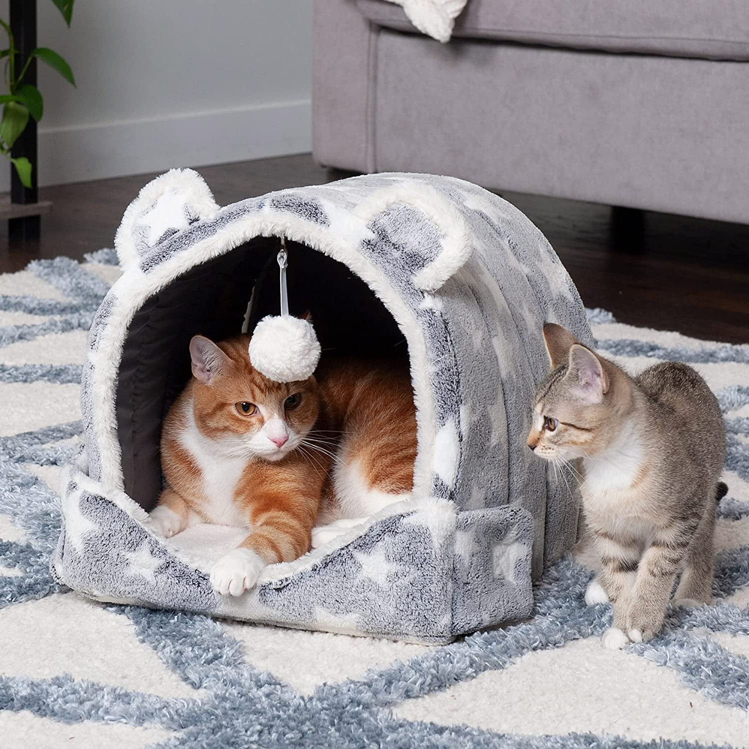 Washable Bed Cave for Indoor Cats & Small Dogs - Image 3