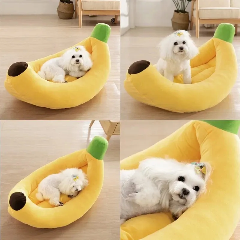 Washable Pet Banana Kennel Bed - Image 4