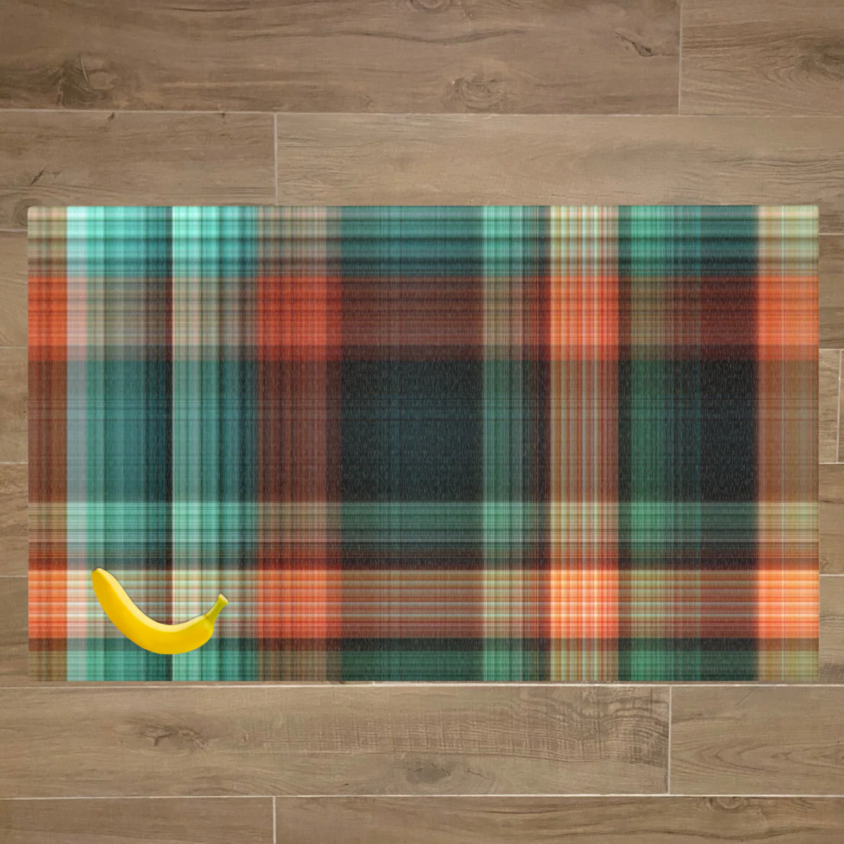 Washable Pet Playpen Floor Mat Rug, Green Flannel - Image 2