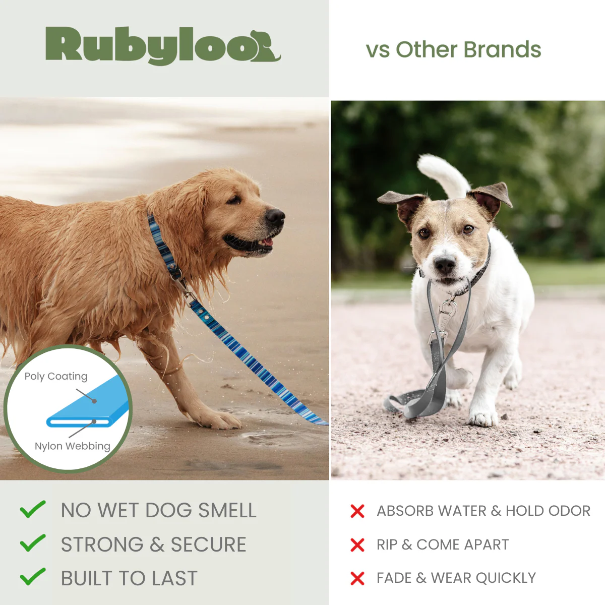 Washable, Waterproof & Stink Proof Dog Leashes - Image 2