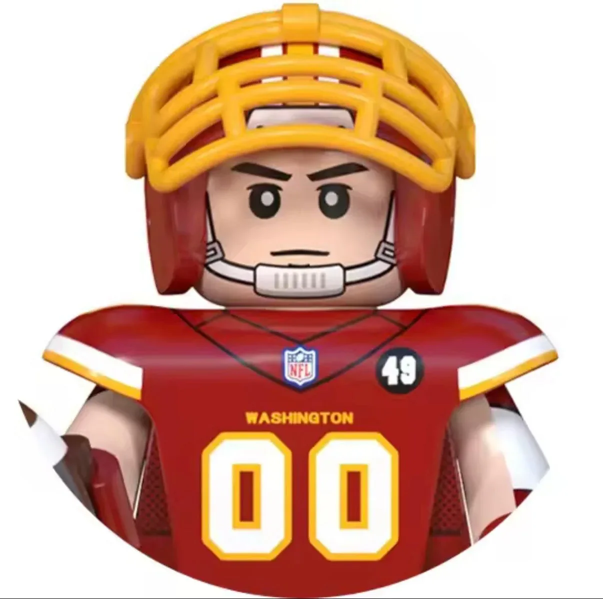 Washington Commanders Team Minifigure - Redskins Tribute Jersey - Image 2
