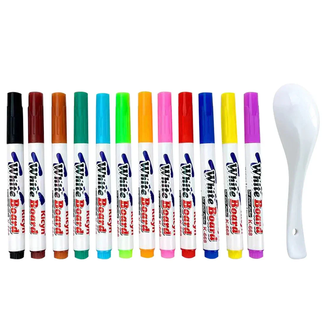 Water Floating Pen Magical Ink Pens With Spoon Floating Color Water Painting Floating Chalk Art Graffiti Drawing Set For Kids - Image 7