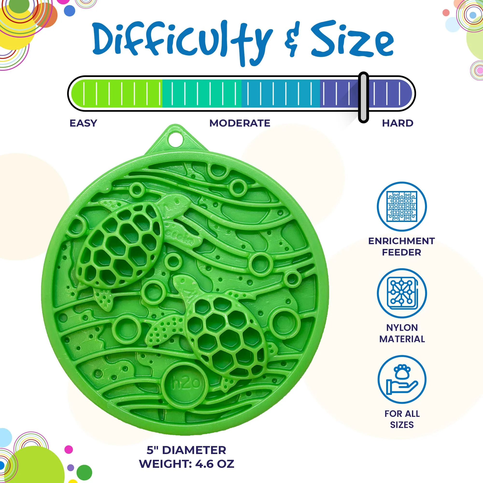 Water Nylon eCoin Durable Enrichment Snacking Coin for Dogs | USA-Made Lick Mat Alternative - Image 4