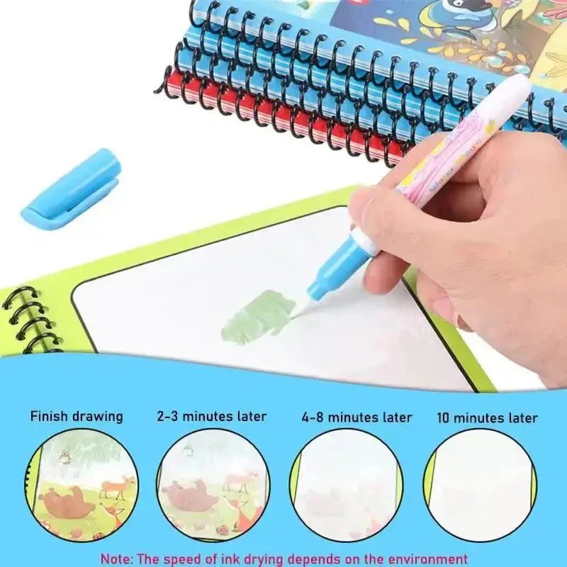 Watercolor Painting Magic Book Reusable for Children Animal Cartoon Painting Book Suitable for Children's Education and Learning - Image 3