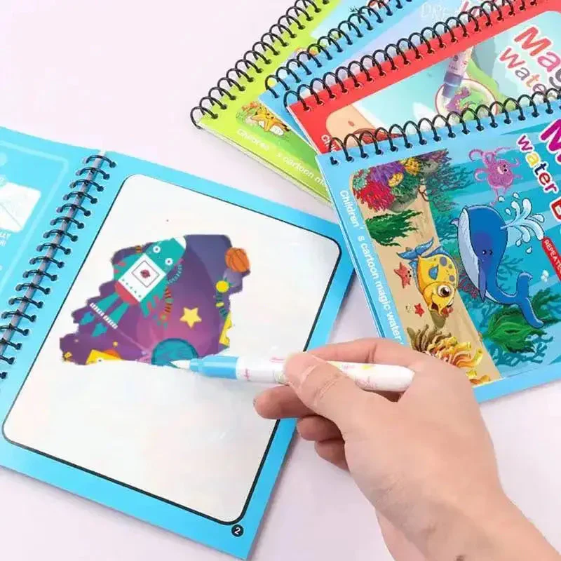 Watercolor Painting Magic Book Reusable for Children Animal Cartoon Painting Book Suitable for Children's Education and Learning - Image 4