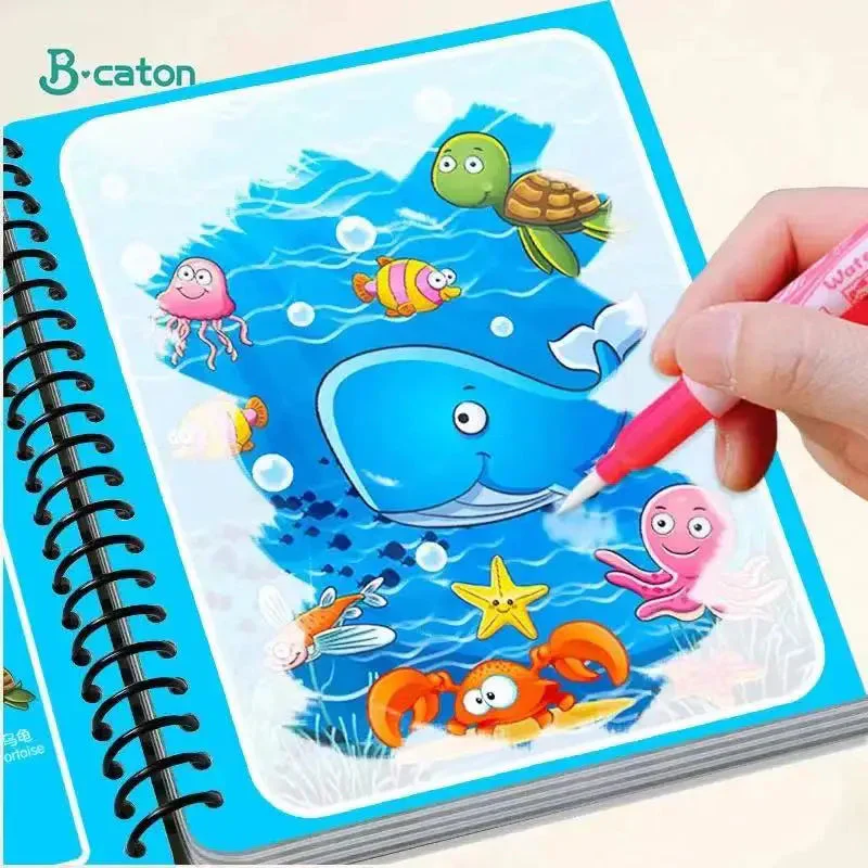 Watercolor Painting Magic Book Reusable for Children Animal Cartoon Painting Book Suitable for Children's Education and Learning - Image 5