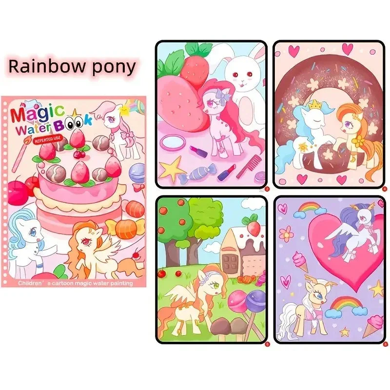 Watercolor Painting Magic Book Reusable for Children Animal Cartoon Painting Book Suitable for Children's Education and Learning - Image 7
