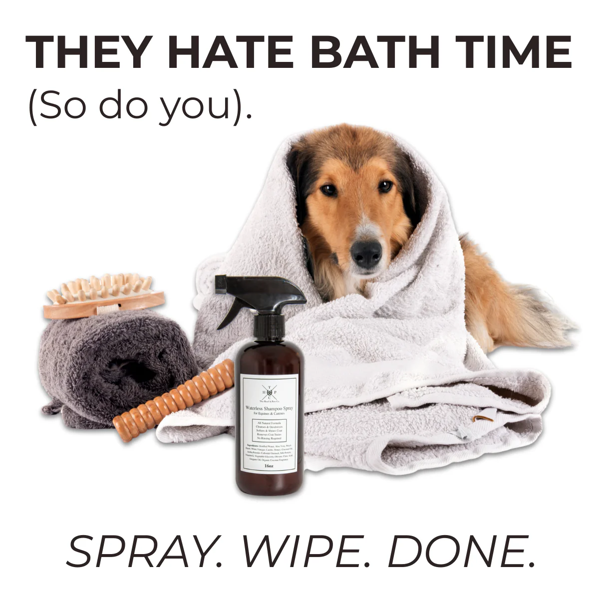 Waterless Shampoo Spray for Dogs & Horses - 16oz - Image 3