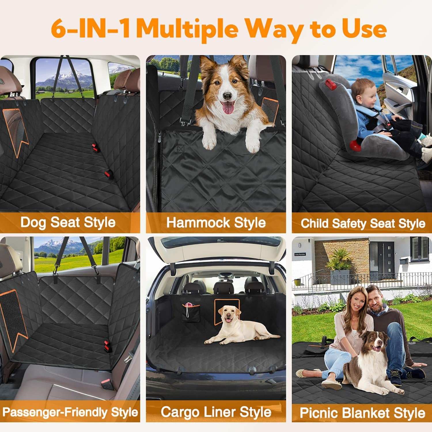 Waterproof Dog Cover for Back seat - Image 4
