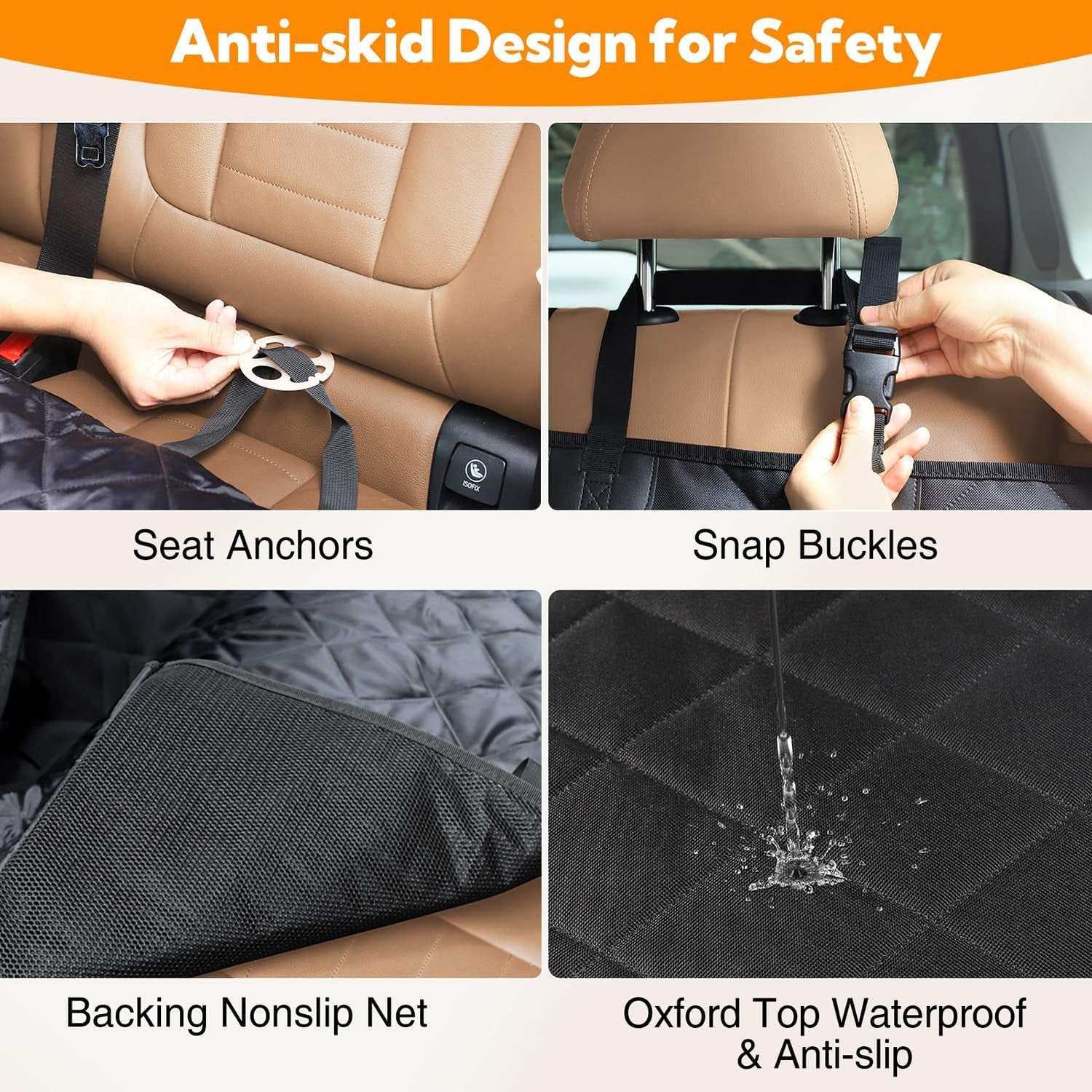 Waterproof Dog Cover for Back seat - Image 7
