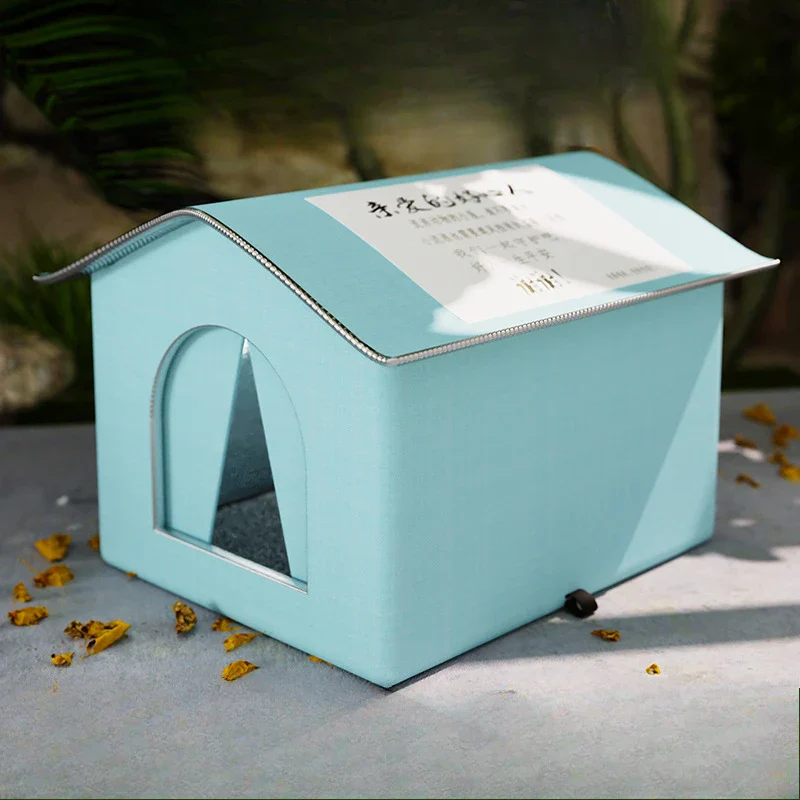 Waterproof Outdoor Pet House – Winter Warm Cat & Small Dog Cave Bed | Foldable, Washable, Cozy Shelter - Image 11