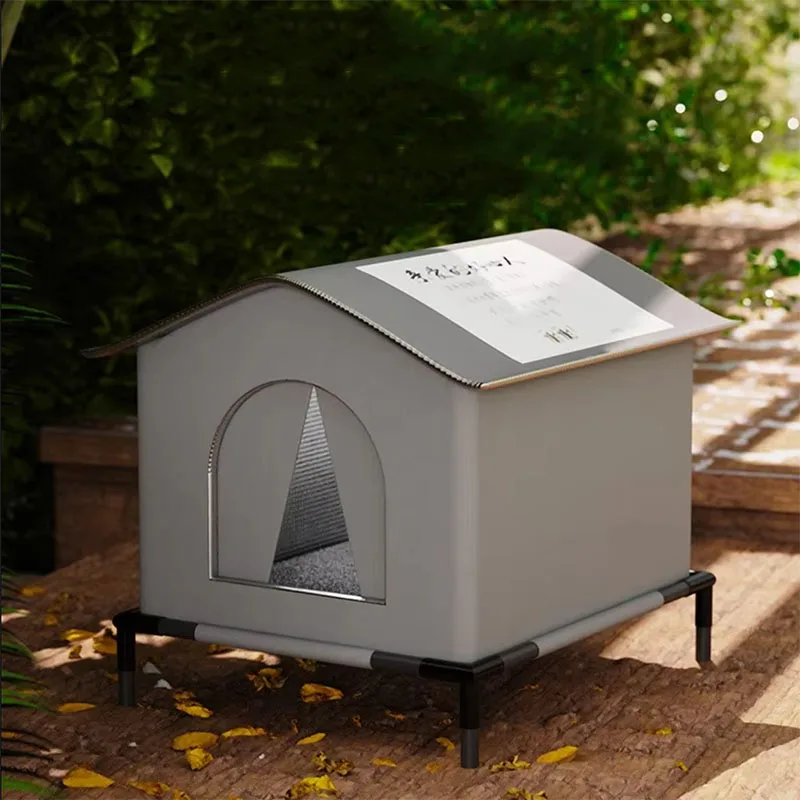 Waterproof Outdoor Pet House – Winter Warm Cat & Small Dog Cave Bed | Foldable, Washable, Cozy Shelter - Image 2