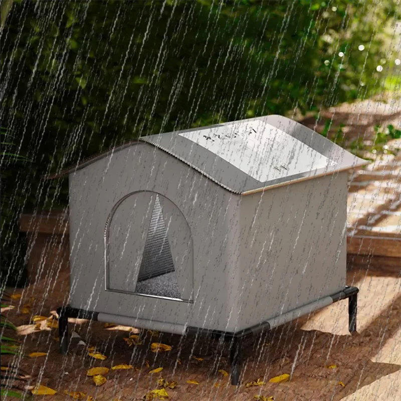 Waterproof Outdoor Pet House – Winter Warm Cat & Small Dog Cave Bed | Foldable, Washable, Cozy Shelter - Image 4