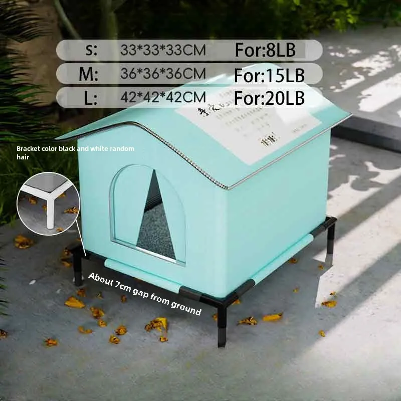 Waterproof Outdoor Pet House – Winter Warm Cat & Small Dog Cave Bed | Foldable, Washable, Cozy Shelter - Image 8