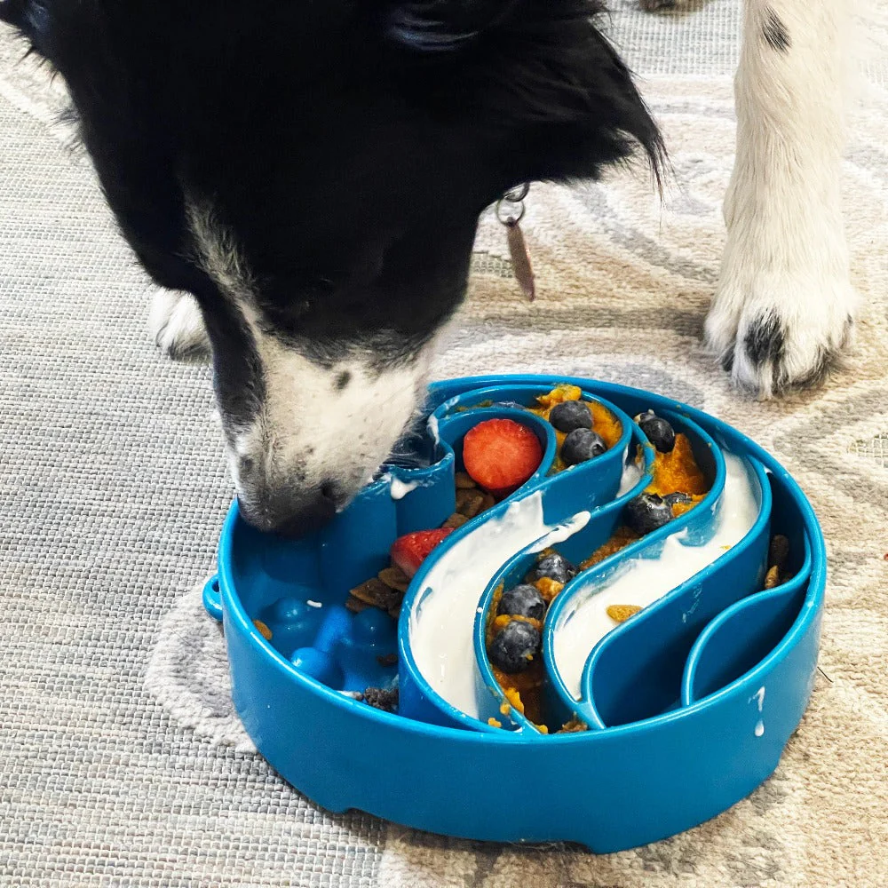 Wave eBowl Deep Slow Feeder Dog Bowl for Enrichment | Made in USA - Image 4