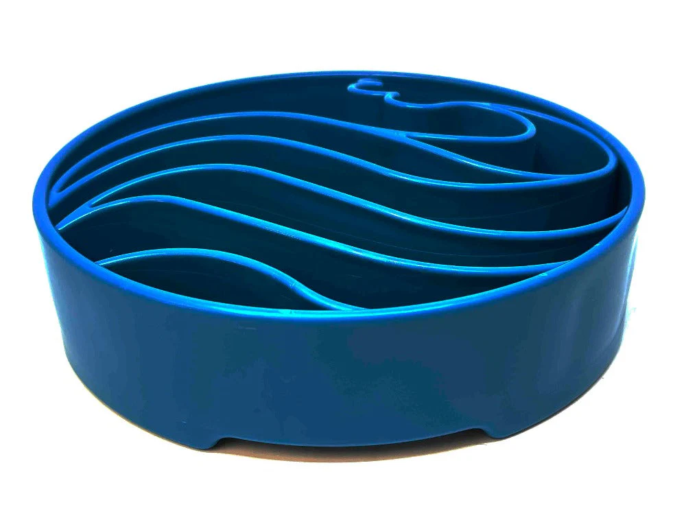 Wave eBowl Deep Slow Feeder Dog Bowl for Enrichment | Made in USA - Image 8