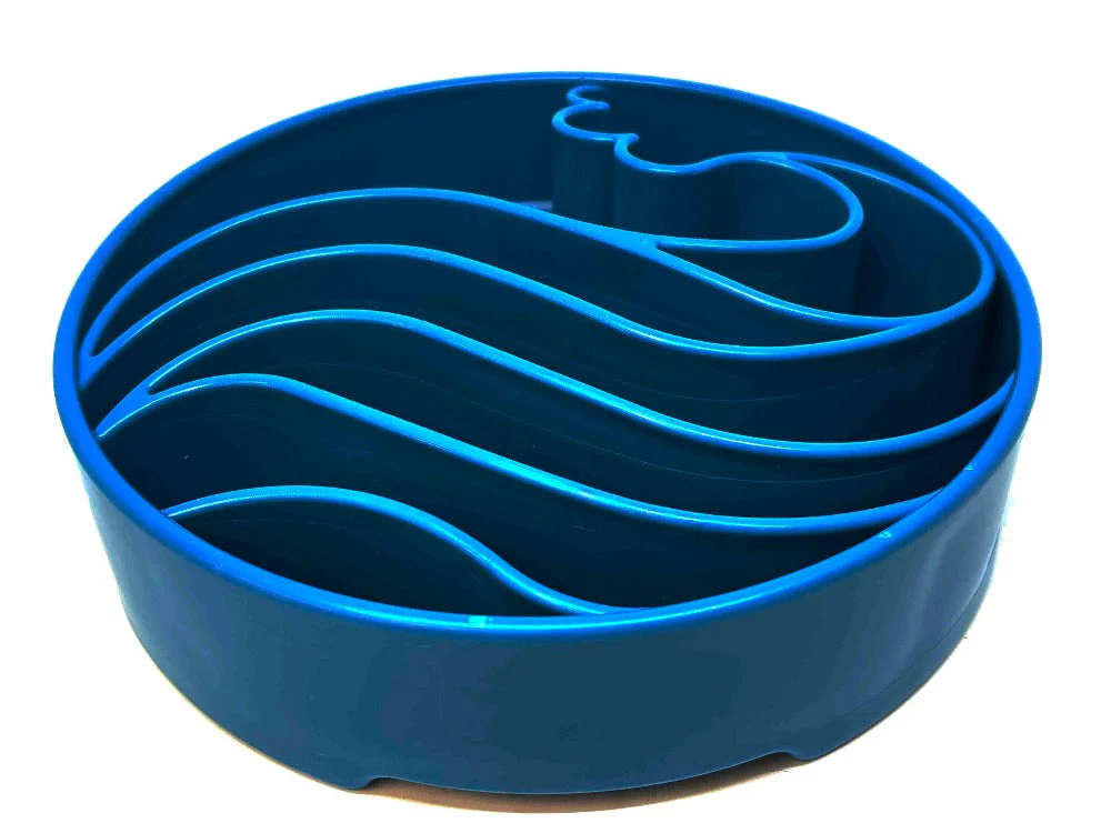 Wave eBowl Deep Slow Feeder Dog Bowl for Enrichment | Made in USA - Image 9