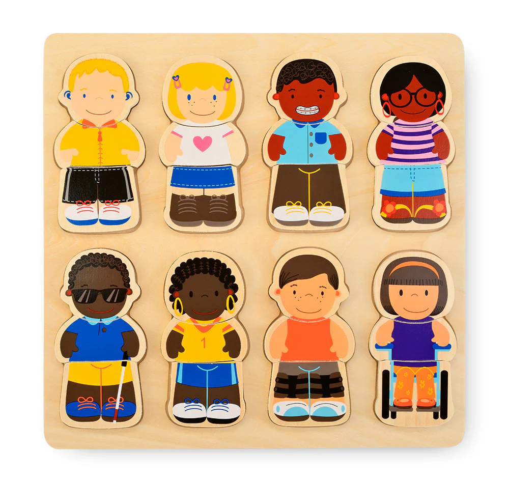 WE ALL BELONG CHUNKY Diversity Inclusive Wood Puzzle - Image 3