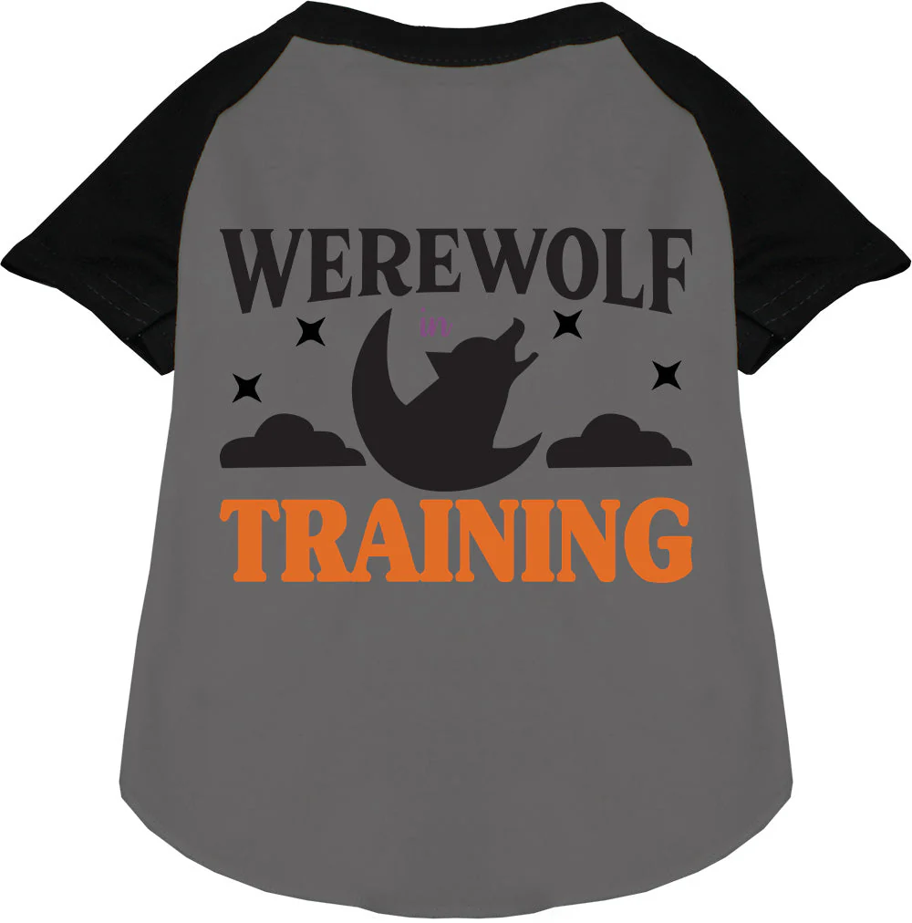 Werewolf in Training Pet Raglan Shirt - Image 3
