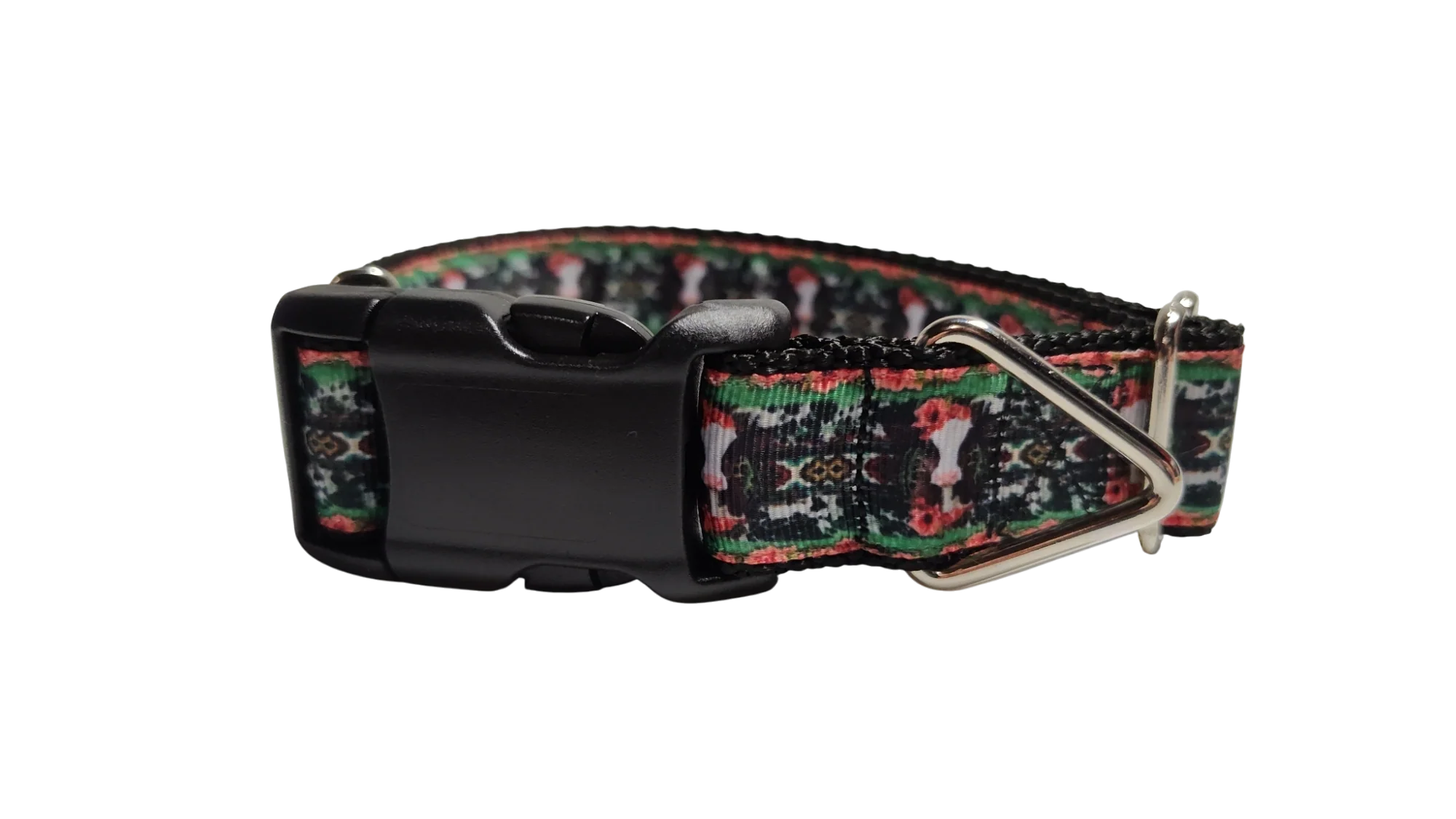 Western Cow Nylon Dog Collar - Image 2