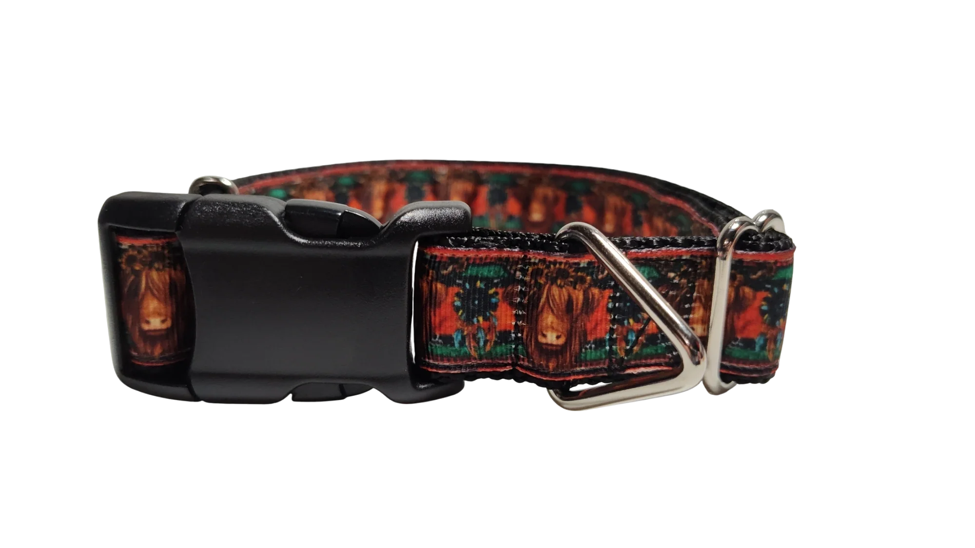 Western Highland Cow Nylon Dog Collar - Image 2