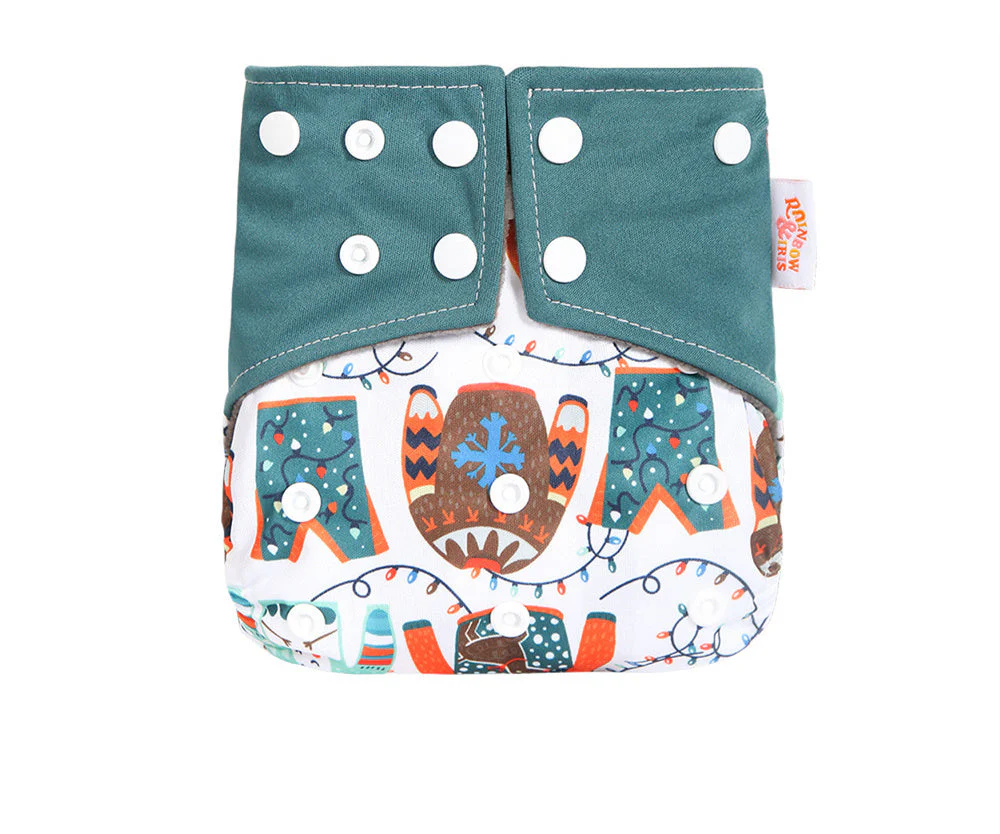 Western Style Digital Printing Bamboo Charcoal Diapers - Image 20