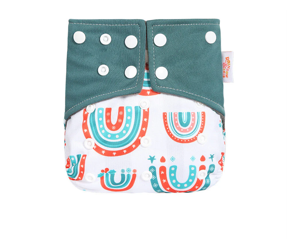 Western Style Digital Printing Bamboo Charcoal Diapers - Image 22
