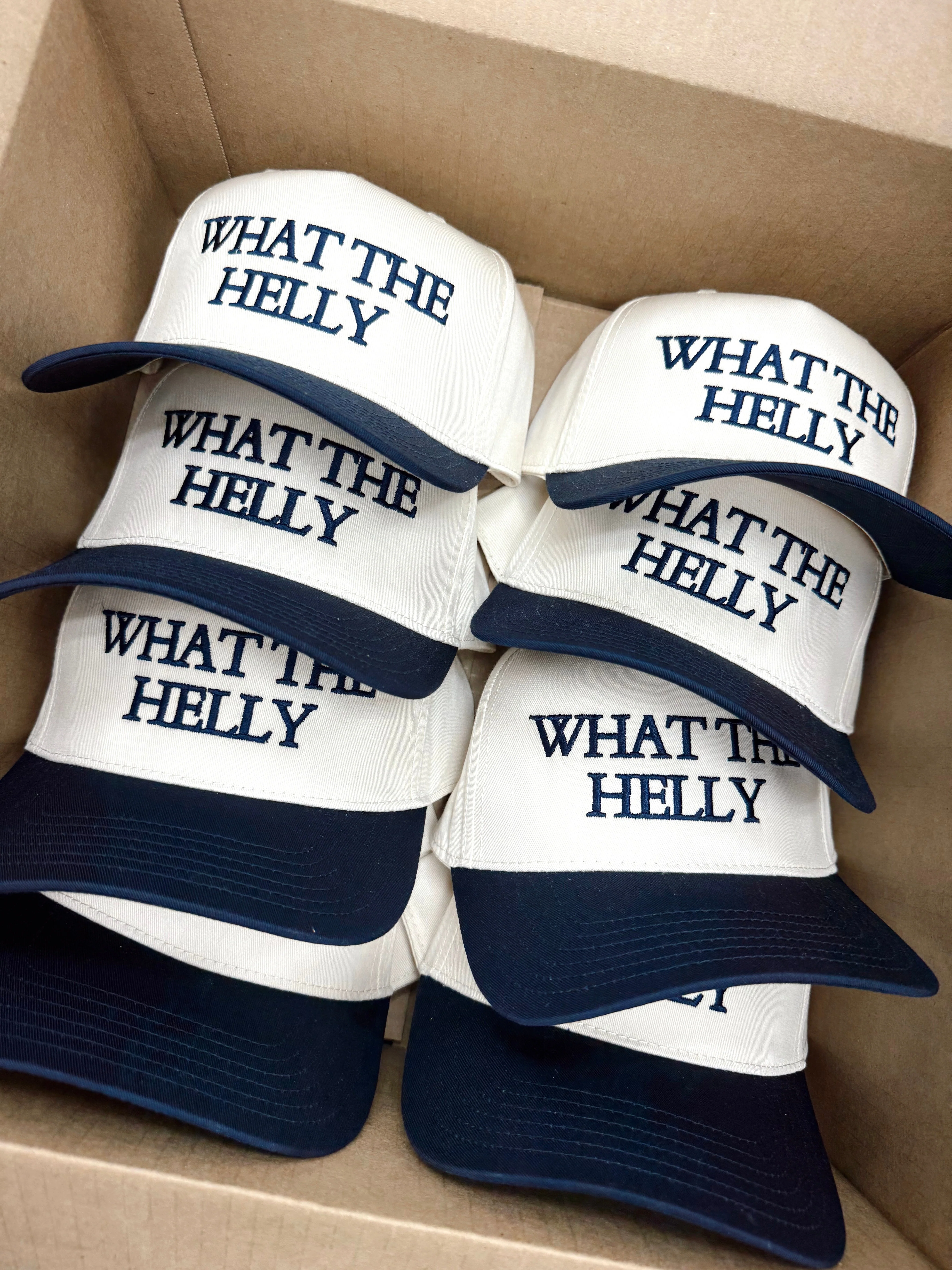 What the Helly - Navy Vintage Trucker Hat - Image 2