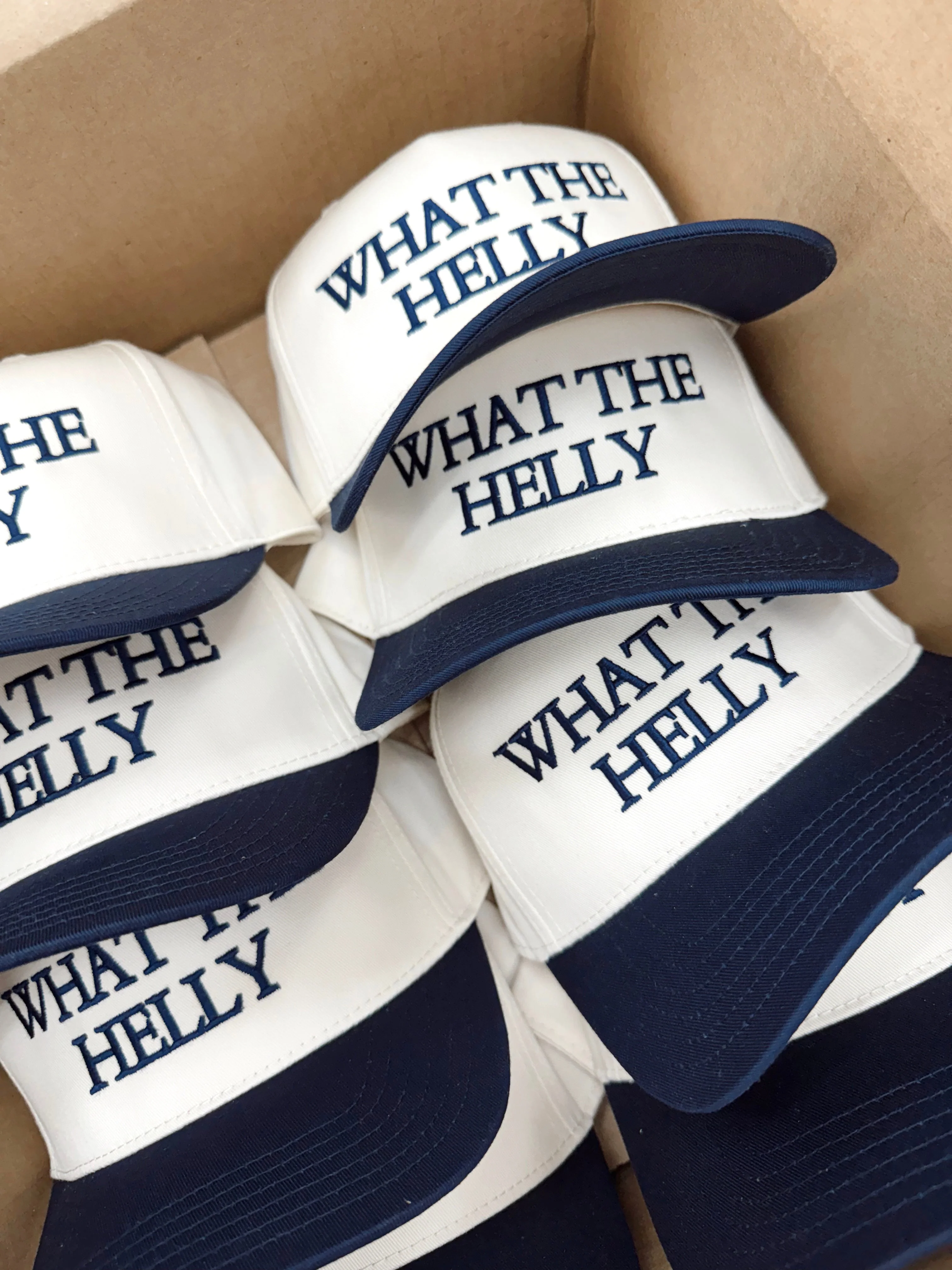 What the Helly - Navy Vintage Trucker Hat - Image 5