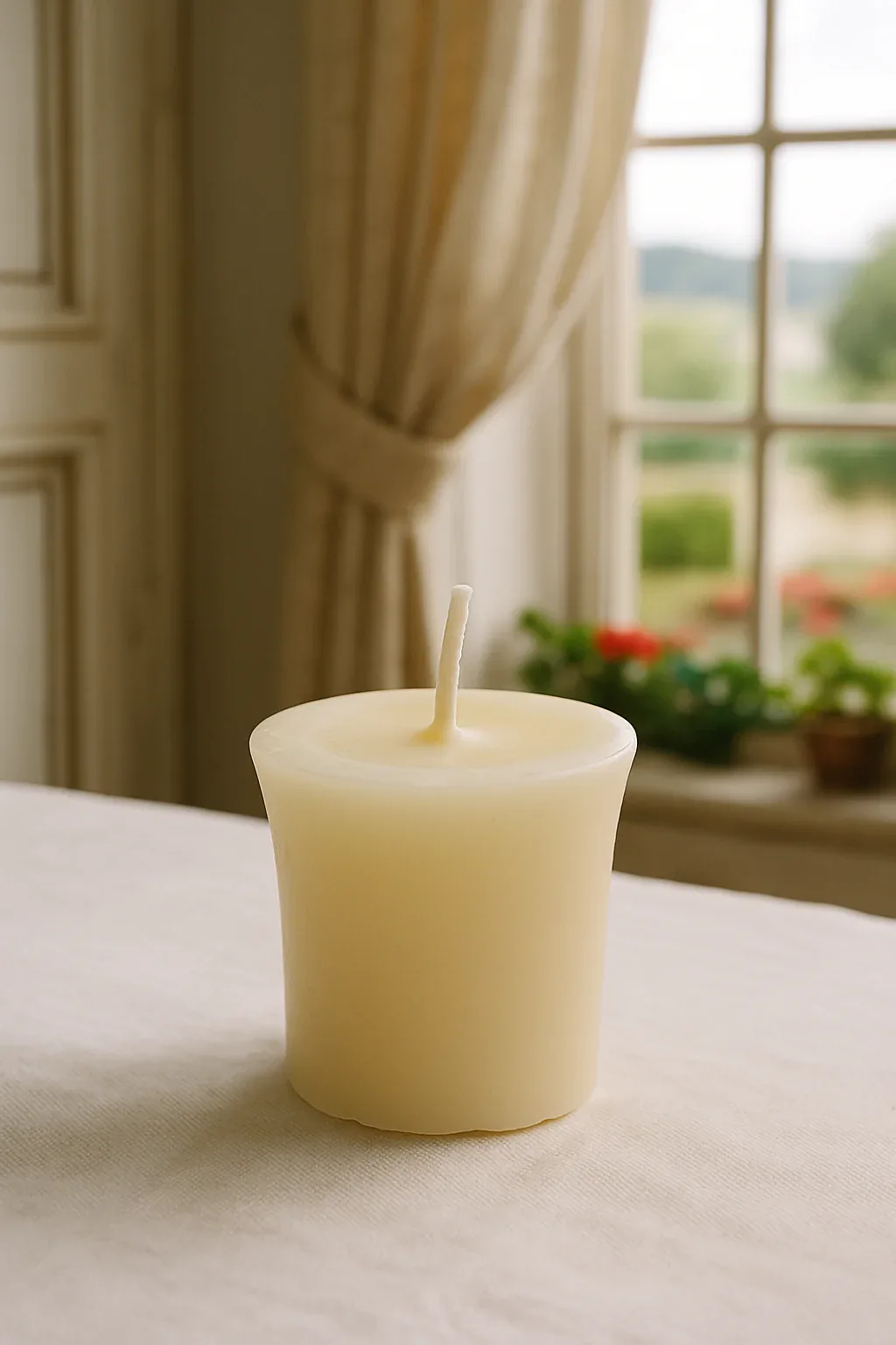 White Beeswax Votive Candles - Image 3