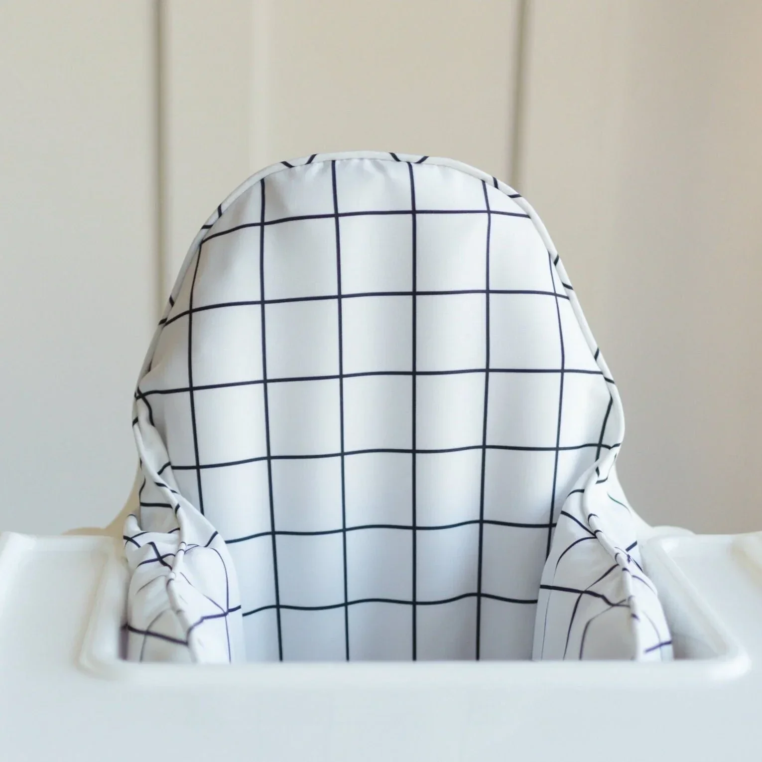 White & Black Windowpane IKEA Antilop Cushion Cover - Image 2