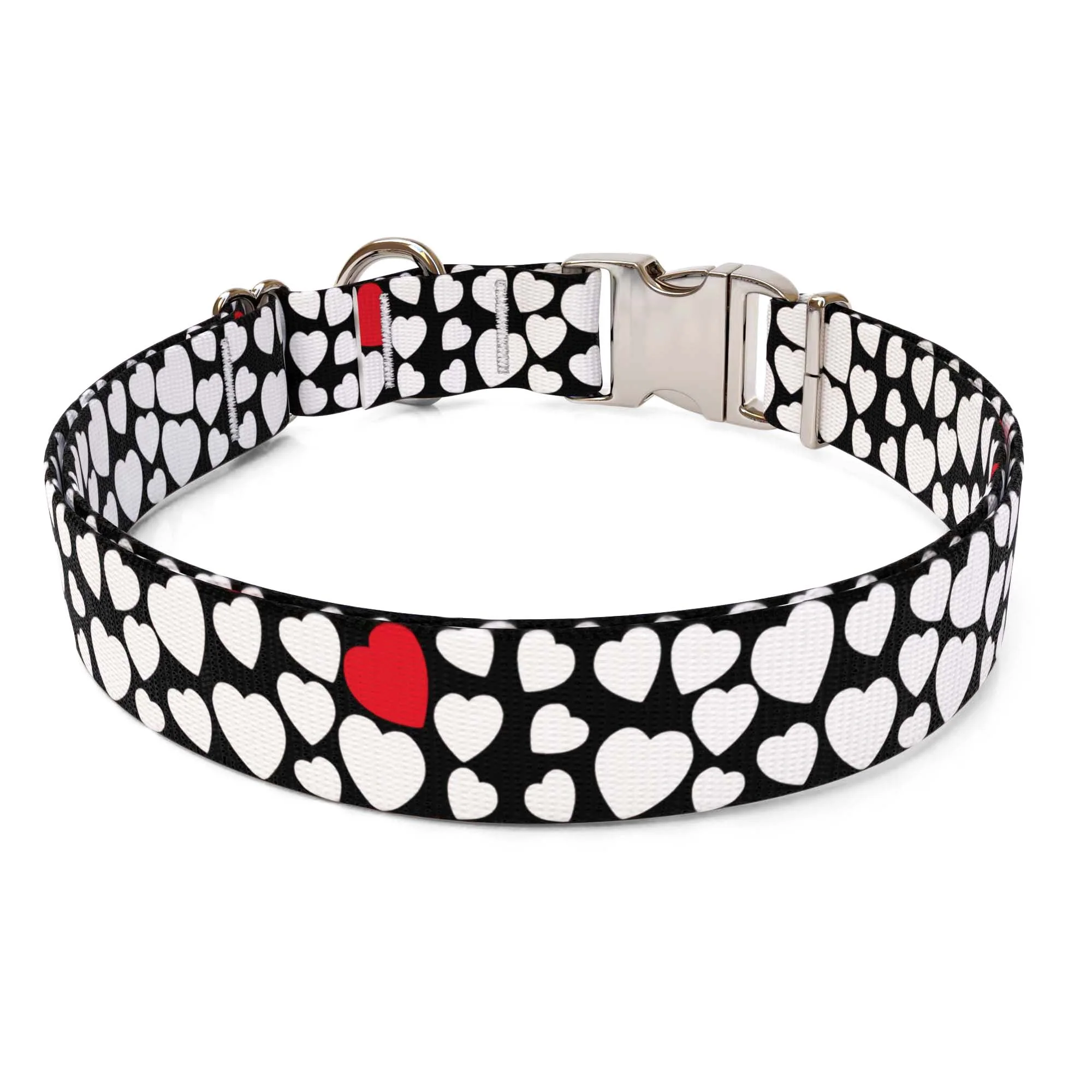 White Hearts Dog Collar - Image 2