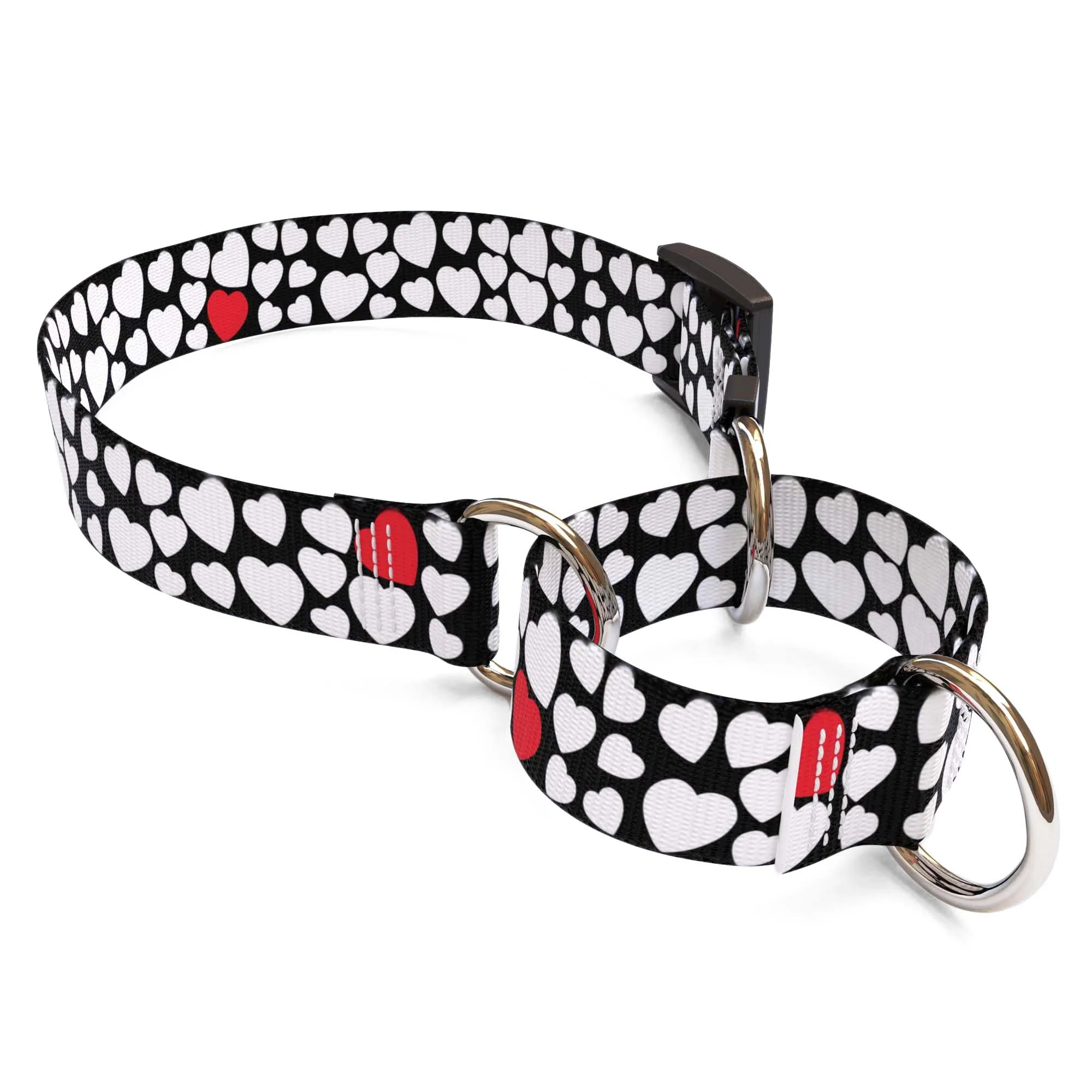 White Hearts Dog Collar - Image 3