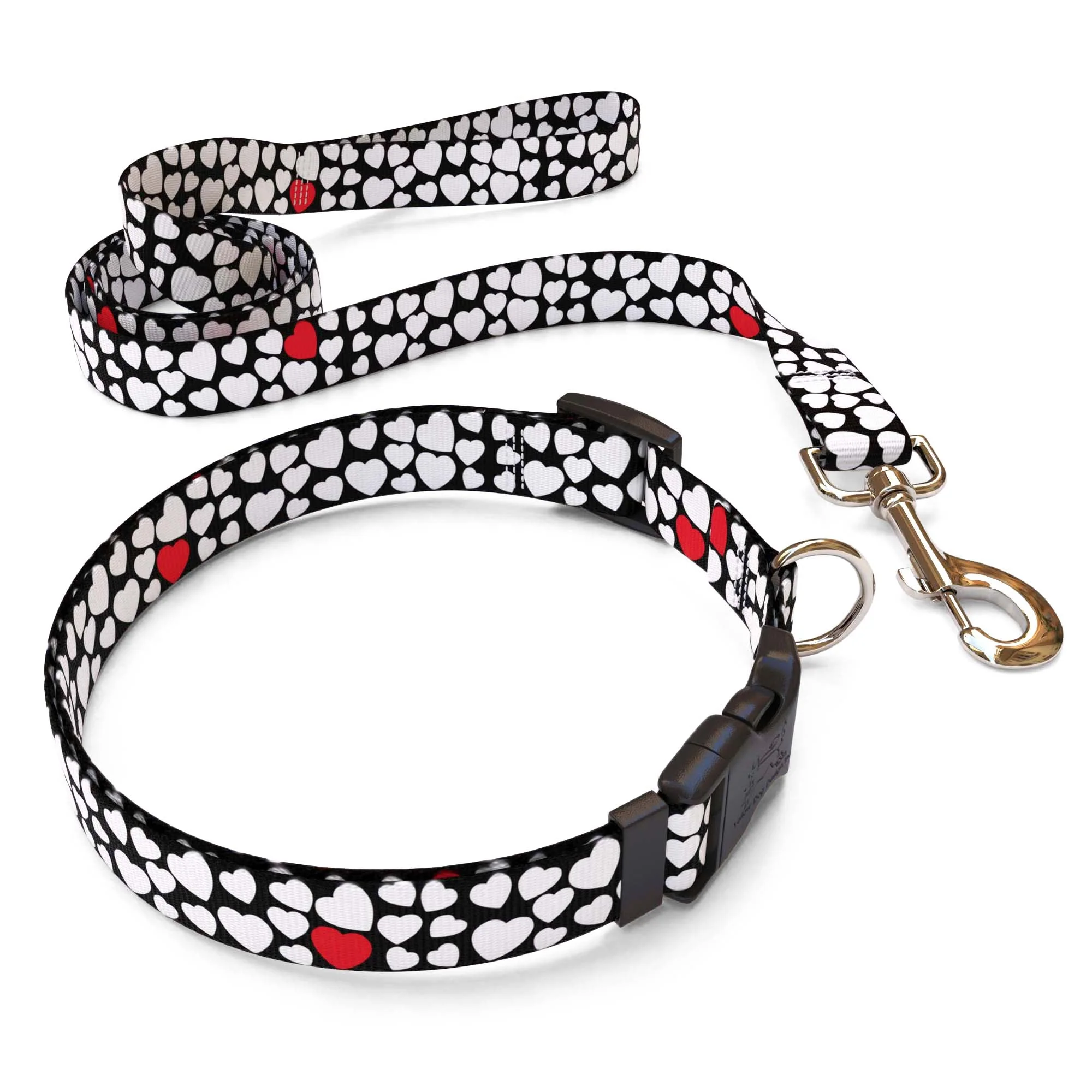 White Hearts Dog Collar - Image 4