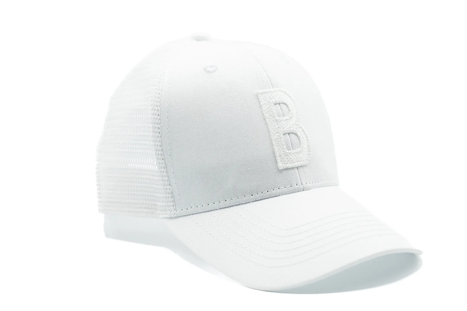 White Letter Snapback Hat - Image 2
