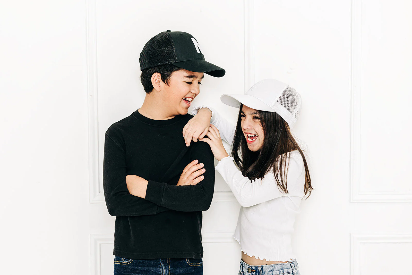 White Letter Snapback Hat - Image 9