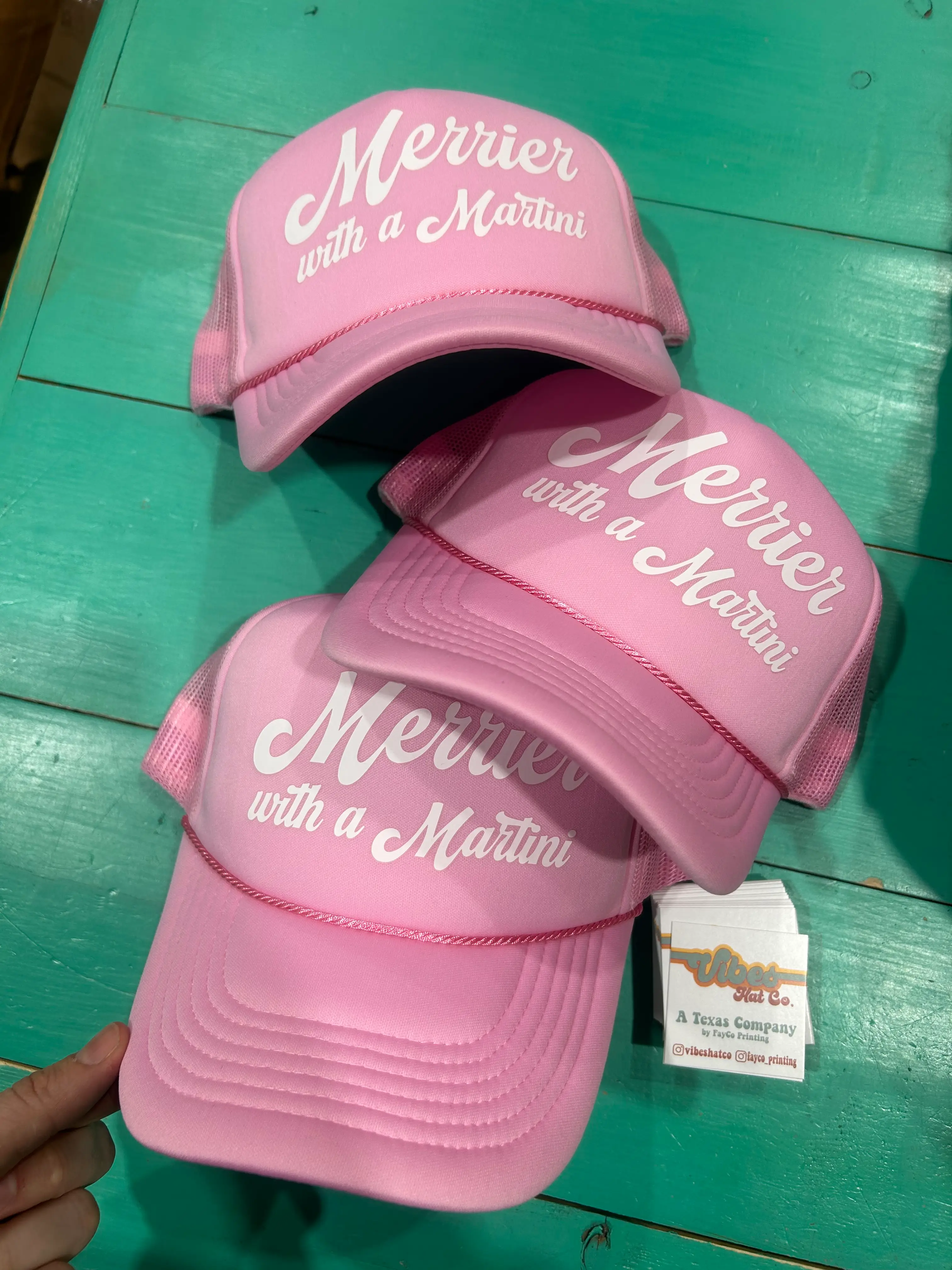 WHITE Merrier with a Martini Trucker - Image 2