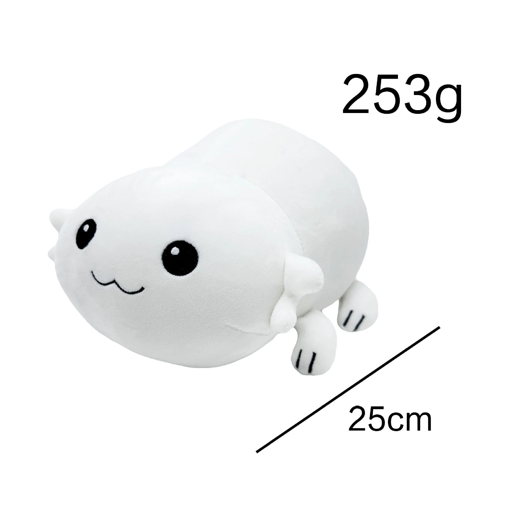 White Salamander Plush Toy Net Pocket - Image 2