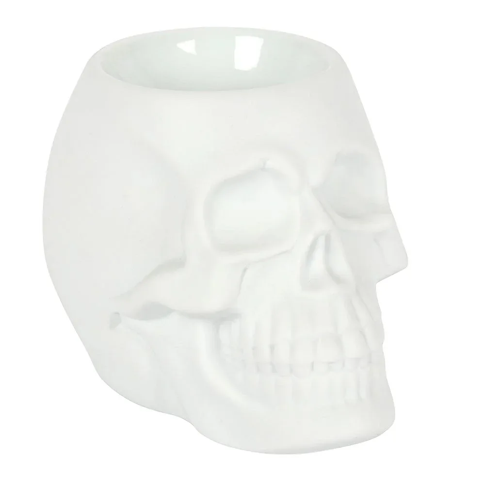 White Skull Oil Burner and Wax Warmer - Image 2