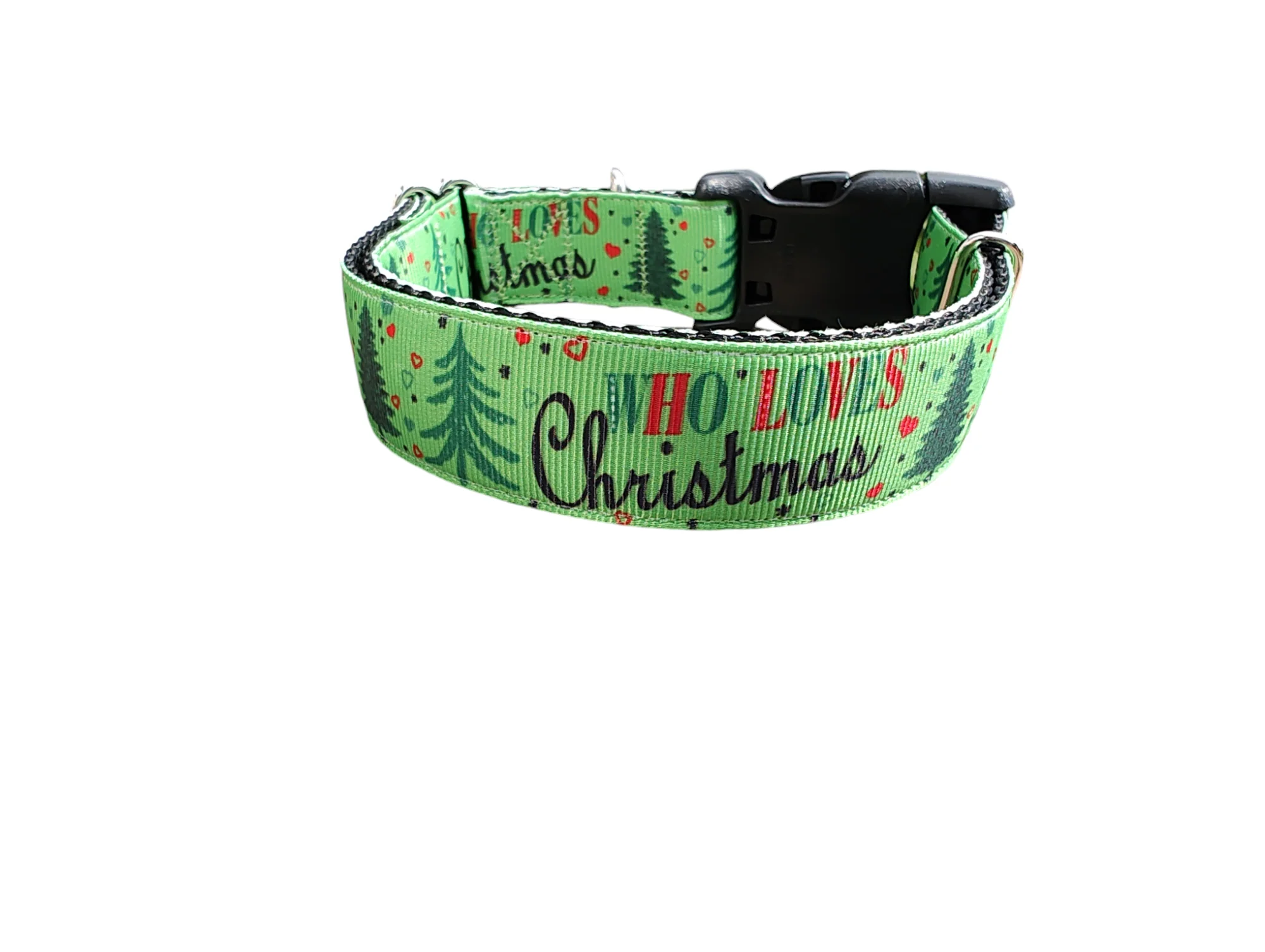 Who Loves Christmas? Nylon Dog Collar - Image 2