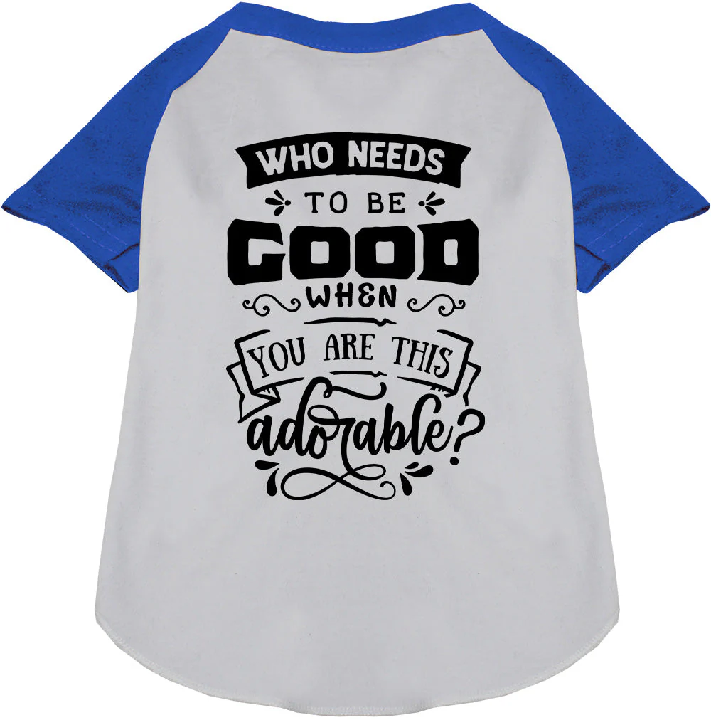 Who Needs to be Good? Pet Raglan Shirt - Image 4