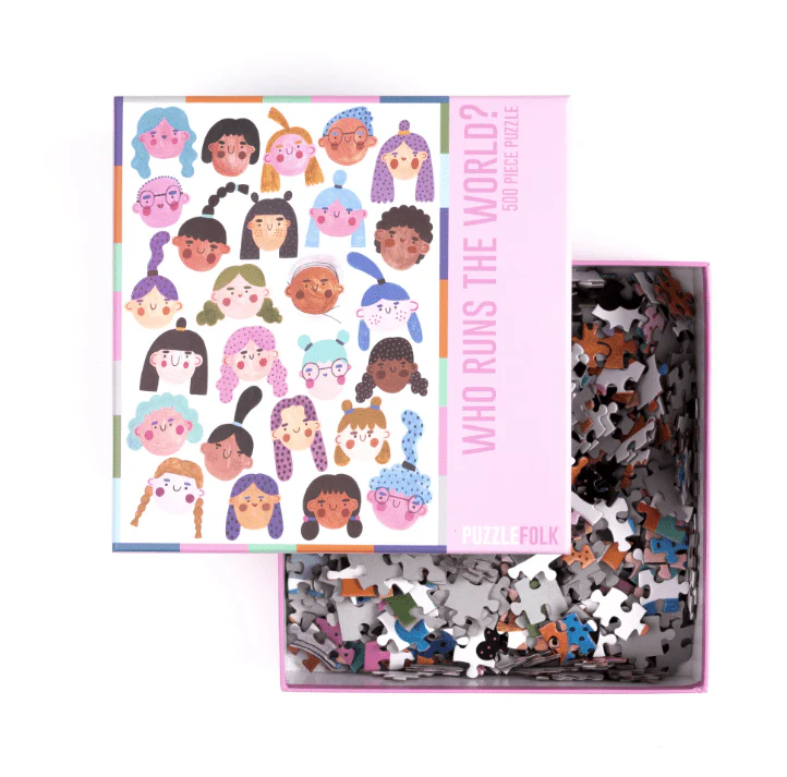 Who Runs The World? 500 Piece Puzzle by Puzzlefolk | Empowering Women Jigsaw Puzzle - Image 3