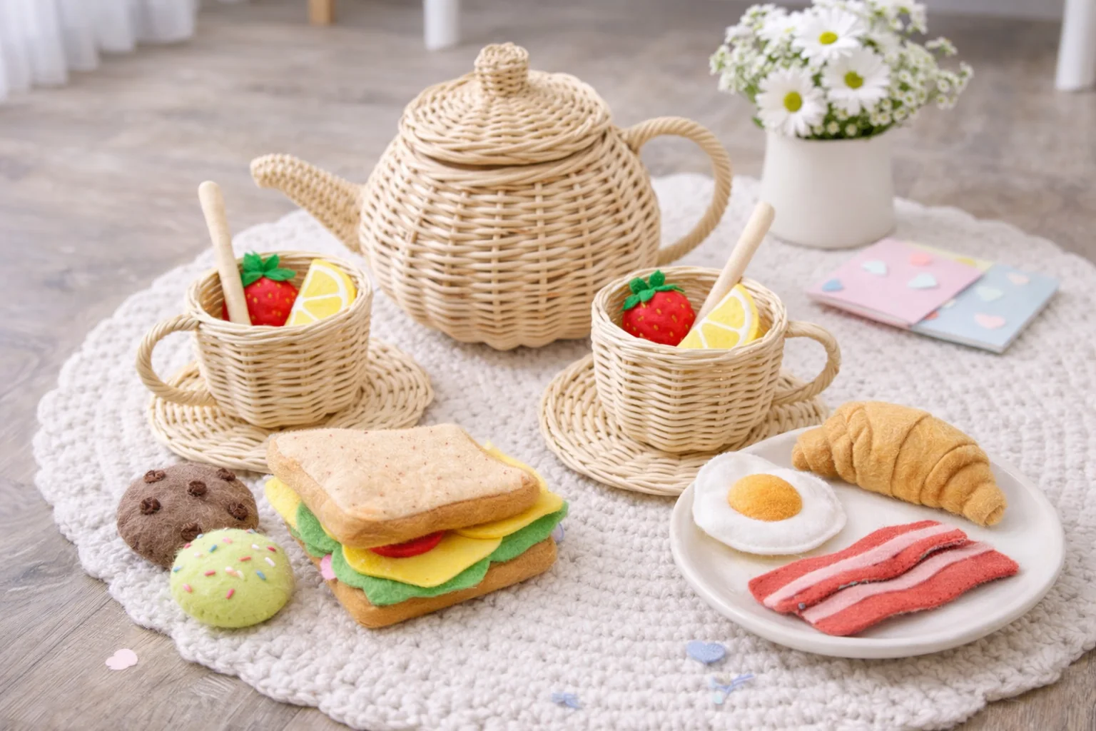 Wicker Tea Party Play Set - Image 2
